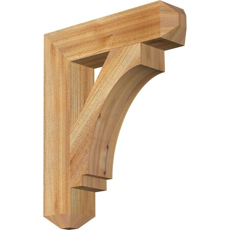 Imperial Craftsman Rough Sawn Bracket, Western Red Cedar, 4"W x 18"D x 22"H